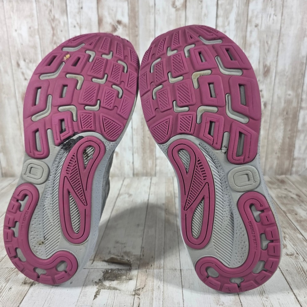 Brooks Adrenaline GTS 24 Womens 10.5 Grey Pink Running Shoes 1204261B019 - Picture 5 of 8
